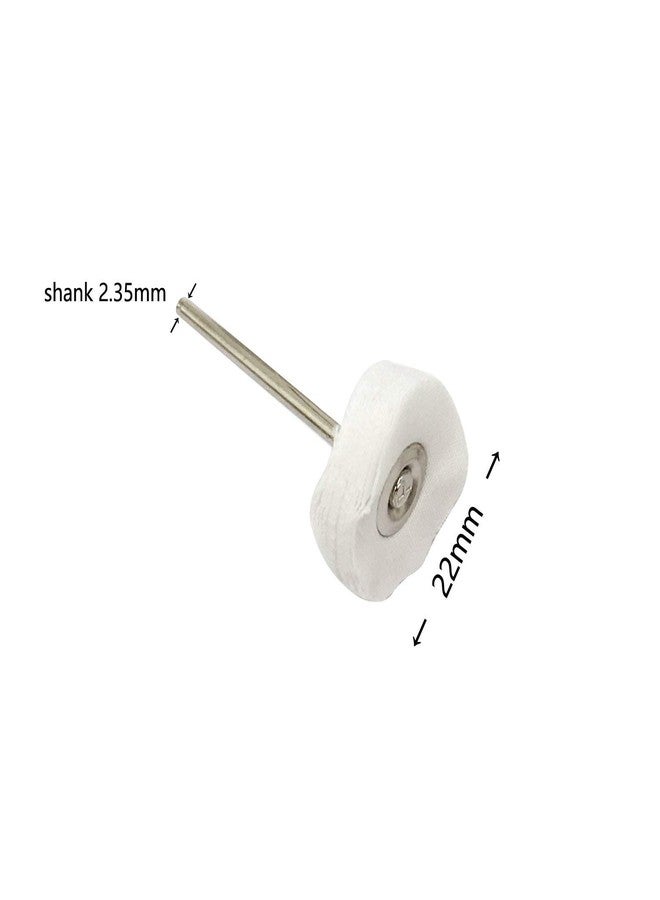 SWISSO BRUSH IN PCS Mounted Cotton Polishing Buff Wheel 2.35mm Shank for Dremel Rotay Tools Pack of 10pcs - Image 3
